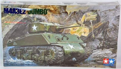 Tamiya M4a3e2 Jumbo Us Assault Tank Model Kit Jeep Truck Willys 35015
