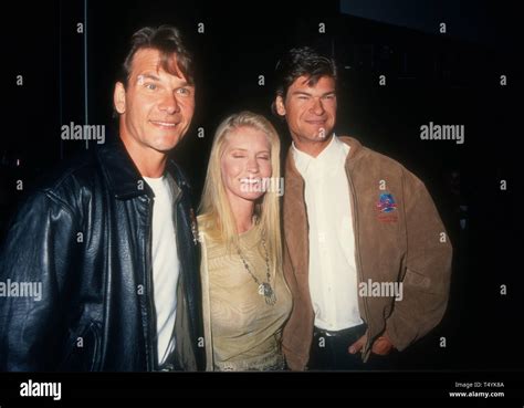 Phoenix Arizona Usa 27th March 1994 Actor Patrick Swayze Wife Writer Lisa Niemi And His