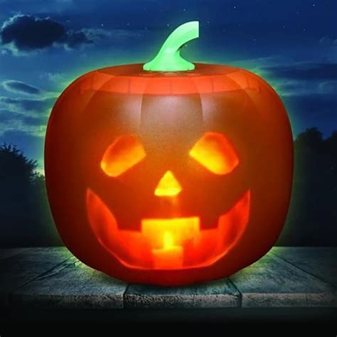 Halloween Flash Talking Animated Led Pumpkin Projection Lamp For Home