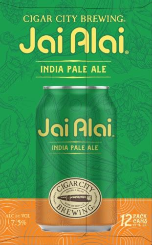 Cigar City Brewing Jai Alai Ipa Craft Beer 12 Cans 12 Fl Oz Pick