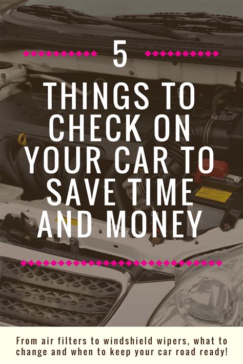 Car Maintenance Checklist To Save Time Money Artofit