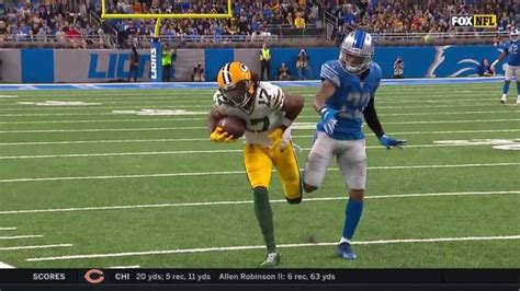 Rodgers Hits Davante Adams In Stride For 33 Yard Reception