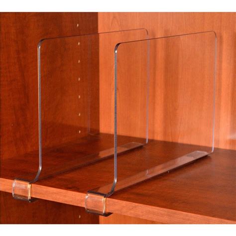 2 Pack Acrylic Shelf Dividers,Acrylic Organizer Separators - Buy Acrylic Shelf Dividers Product ...