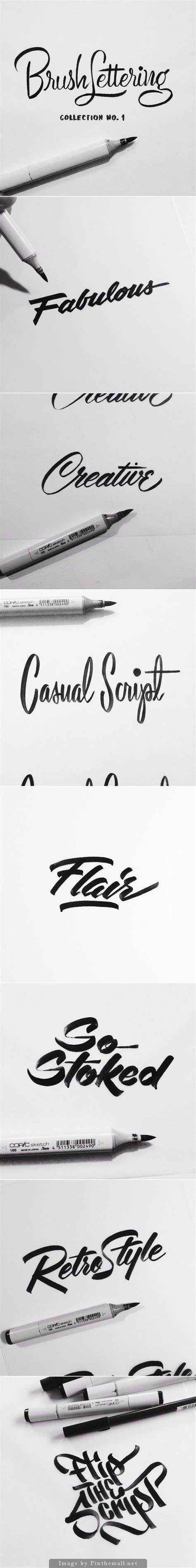 Brush Lettering Collection No 1 Is An Exploration Of Achieving
