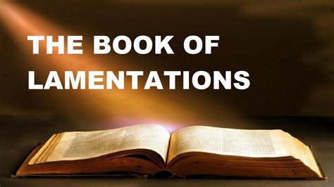 The Book Of Lamentations Chapter 1 Verse 1 22 Old Testament The Holy