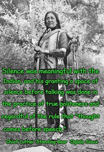 Chief Luther Standing Bear Native American Quotes Wisdom Native
