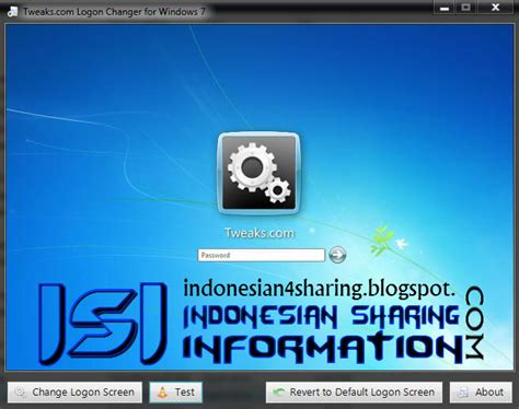 Cara Merubah Gambar Background Logon Screen Indonesian Sharing