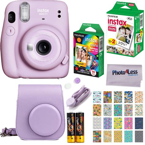 Fujifilm Instax Mini 11 Instant Camera Lilac Purple Twin Pack Film