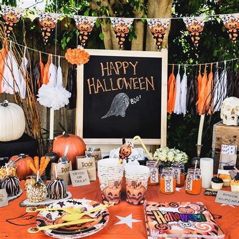 Halloween Party Supplies Set Serves for Kids,Halloween Decorations Include Halloween Balloons ...
