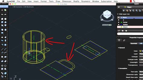 Tutorial autocad how to convert 2d to 3d. Convert 2D Objects to 3D Objects: AutoCAD 2013 for Mac ...