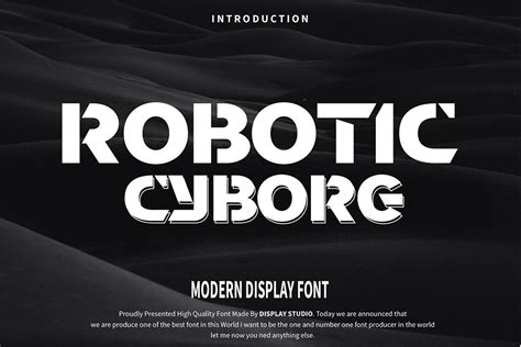 Robotic Cyborg Display Font All Free Fonts