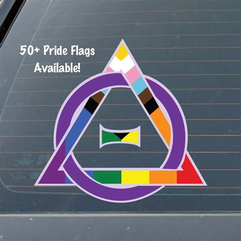 Therian Symbol Lgbtqia Many Pride Flags Available Indooroutdoor Vinyl