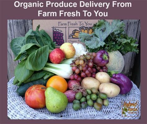 Organic Produce Delivery From Farm Fresh To You By Hybrid Rasta Mama