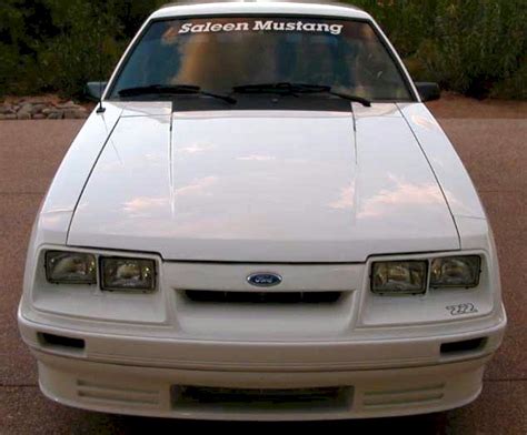 White 1986 Saleen Ford Mustang Hatchback Photo Detail