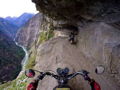 Riding On The Worlds Most Dangerous Road Which Is In India By Re