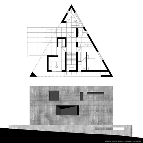 Triangle Concrete House Concept On Behance