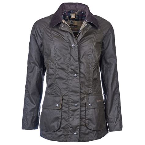 Barbour Womens Classic Beadnell Wax Jacket Olive The Sporting Lodge