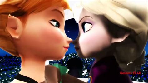 Mmd Frozen Good Night Kiss Elsanna Simmer Elsa Youtube