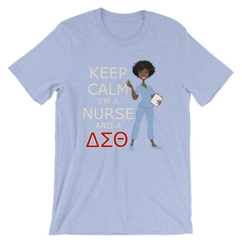Delta Sigma Theta Nurse Shirt In Crimson And Cream For Lnp Etsy