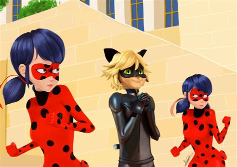 Two Ladybugs And Cat Noir By Lauriinjsh On Newgrounds
