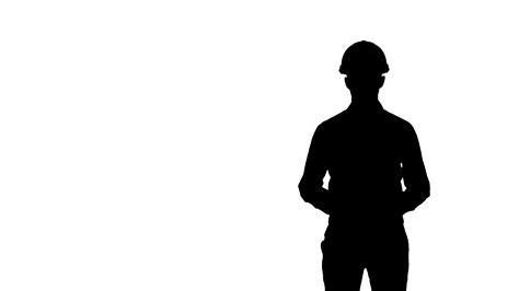 Construction Worker Silhouette At Getdrawings Free Download