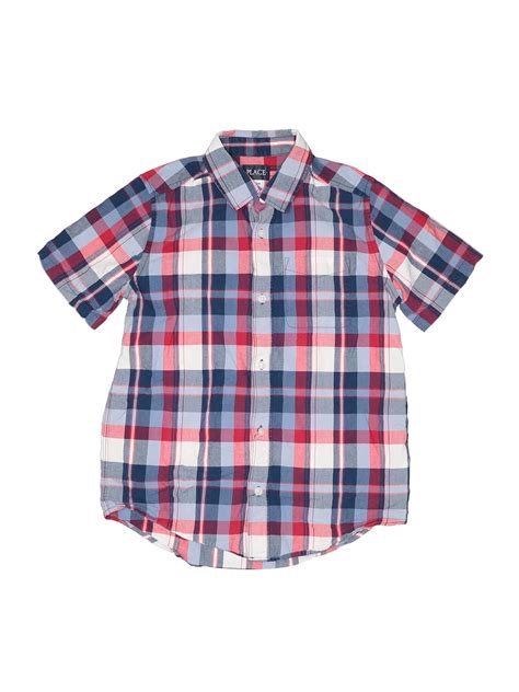 The Childrens Place Baby Boys Short Sleeve Button Up Shirt Baby Boys