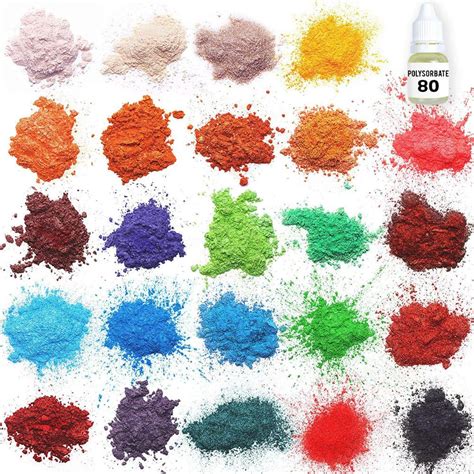 24 Colors Epoxy Resin Pigment Mica Powder Pigment Soap Making Kit Buy