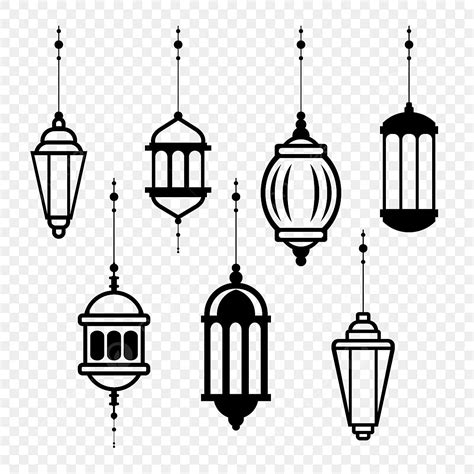 Set Of Arabic Lamp For Ramadhan Kareem Or Eid Al Adha Design Lamp