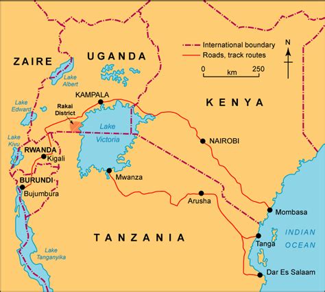 Understanding Epidemics Section2d Hiv Aids Geography Lake Victoria Map