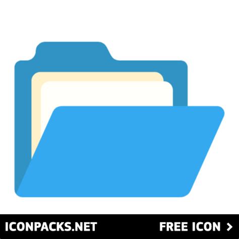 Free Blue Open Folder Svg Png Icon Symbol Download Image