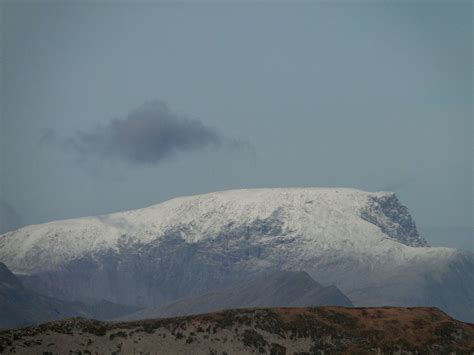 Zoom Of Early Season Snow On Ben Nevis From The Summit Of Flickr