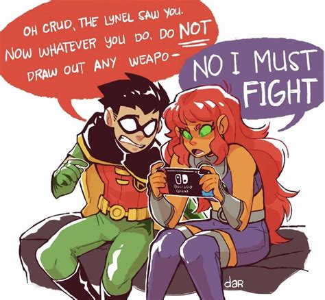 Robin And Starfire Playing The Switch Teen Titans Know Your Meme