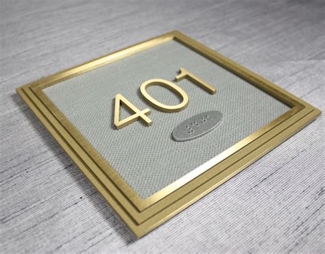 Custom Room Number Retail Signs Architectural Signage Hotel Signage