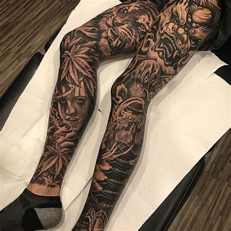 Best Leg Tattoos For Men Cool Designs Ideas Guide