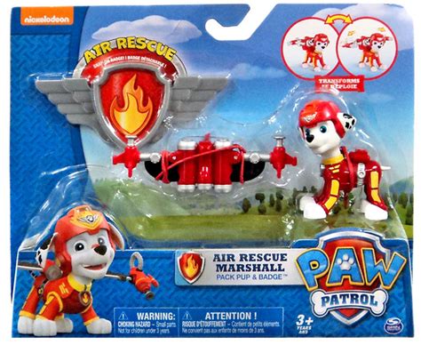 Paw Patrol Action Pack Badge Air Rescue Marshall Figure Spin Master