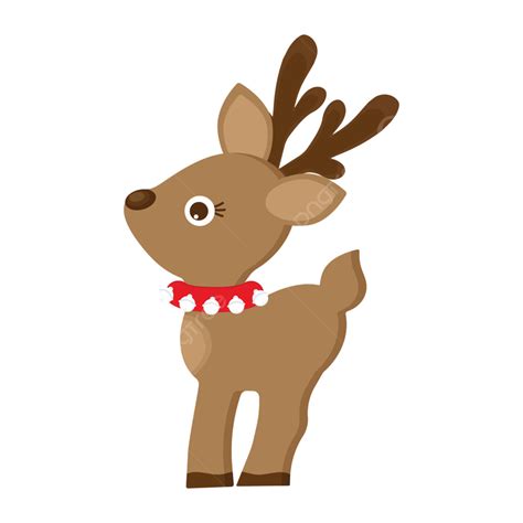 Reindeer Christmas Deer Vector Art Png Cartoon Christmas Deer Animal