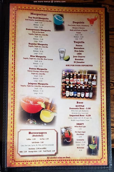 Online Menu Of Guadalajara Mexican Restaurant Restaurant Columbus