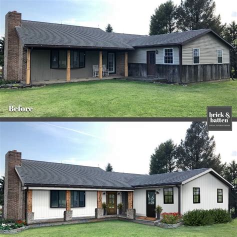 Home Makeover BeforeAfter | House makeovers, Home exterior makeover