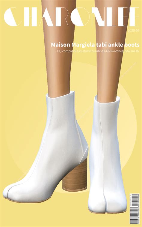 Maison Margiela Tabi Ankle Boots Patreon Sims 4 Cc Shoes Boots