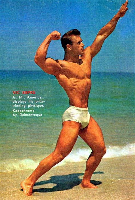 Vic Siepke Retro Stud Vintage Men White Underwear Muscle Beach