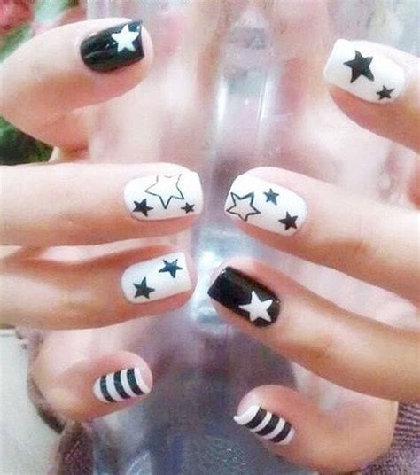 Classic black and white cookies are a mainstay of new york city shops and bakeries. 50 Crazily Cool Black and White Nail Art -DesignBump