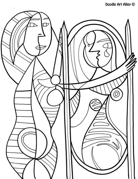 Entrelosmedanos Famous Art Coloring Pages