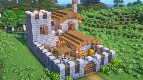 It is protected from mobs and plenty storage inside ! Small Armoury | Minecraft construction, Minecraft ...