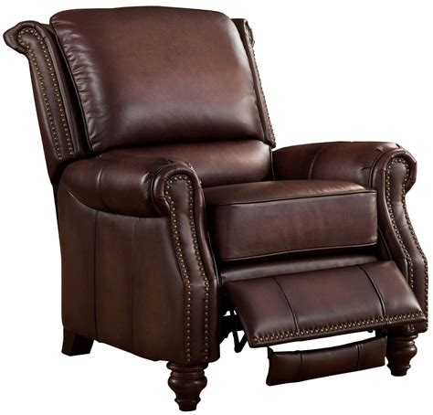 Churchill Brown Leather Recliner Chair, C9252RC5851LS, Amax Leather