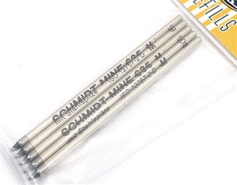 Retro 51 Ballpoint Pen Refills D 1 Size Black Pack Of 5