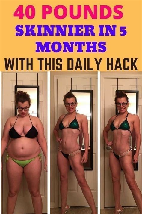 Pounds Skinner In Months With This Daily Hack Lose Pounds