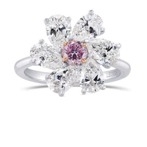 Argyle Fancy Intense Purplish Pink Diamond Ring Sku 298901 286ct Tw