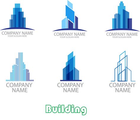 Building Logo Design Free Download ~ Set Of Building Logo Design Stock