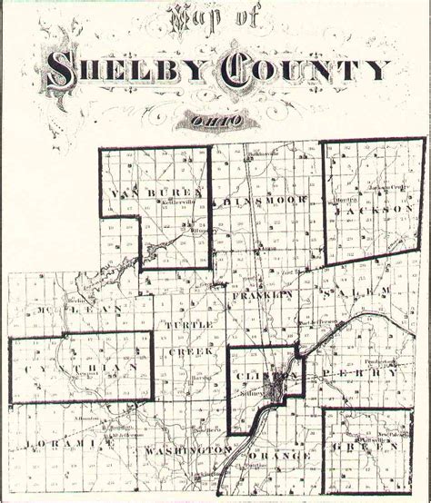 Digital Map Library Shelby Ohio County Maps