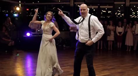 This Father And Brides Epic Wedding Dance Mashup Is Going Viral